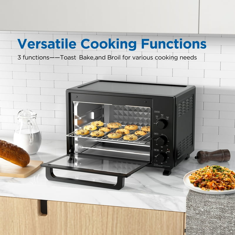 XL Toaster Oven, 34QT Family Size, 1500W Countertop Oven - Matte Black
