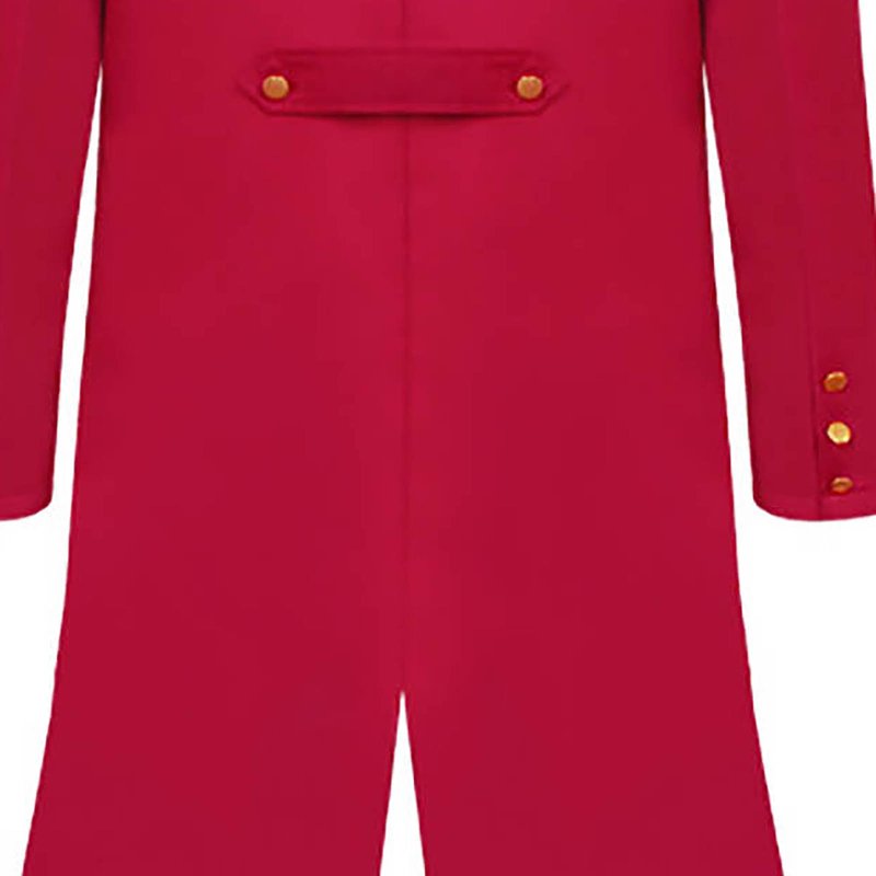 Men's Steampunk Tailcoat Halloween Costume - Red, Size S Variation
