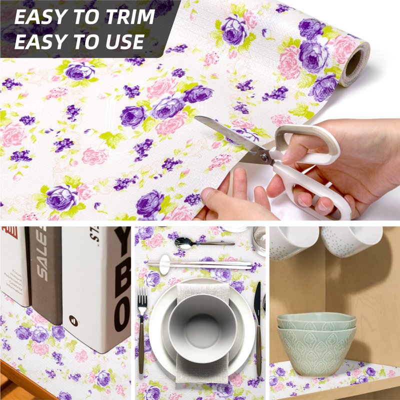 Non-Adhesive Vinyl Drawer & Shelf Liner - 12 in. x 5 ft.