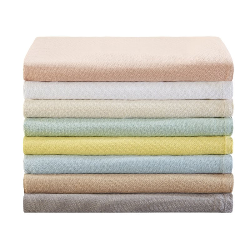 Liquid Cotton Super Soft Lightweight Blanket - Full/Queen Seafoam - Cozy & Breathable Bedding