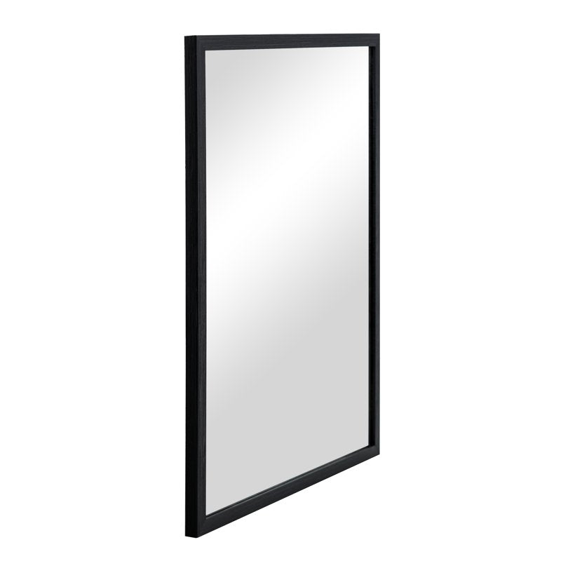(2 Pack) Mainstays 23x29 Black Rectangular Wall Mirror - Distressed Finish, Versatile Wall Decor