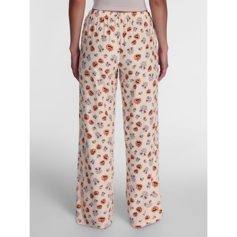 Peanuts Women's Pumpkin Sleep Pants Sheer Bliss M - Cozy Lounge Wear
