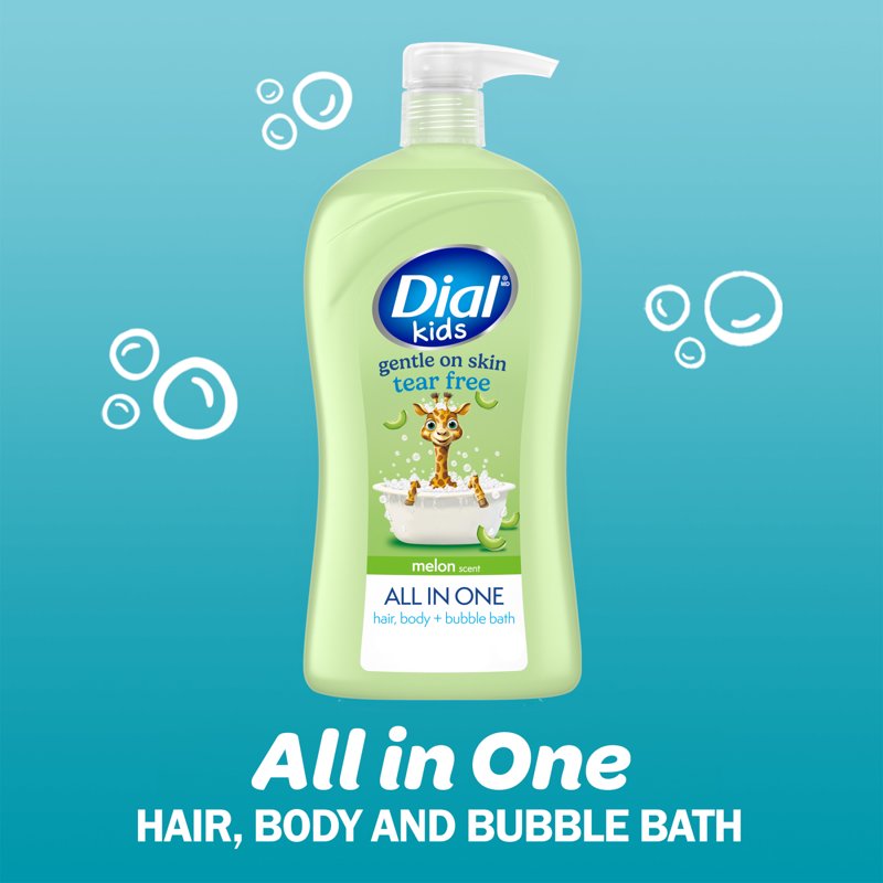 Kids All-in-One Hair & Body Wash - Tear-Free Melon Scent, 32 fl oz