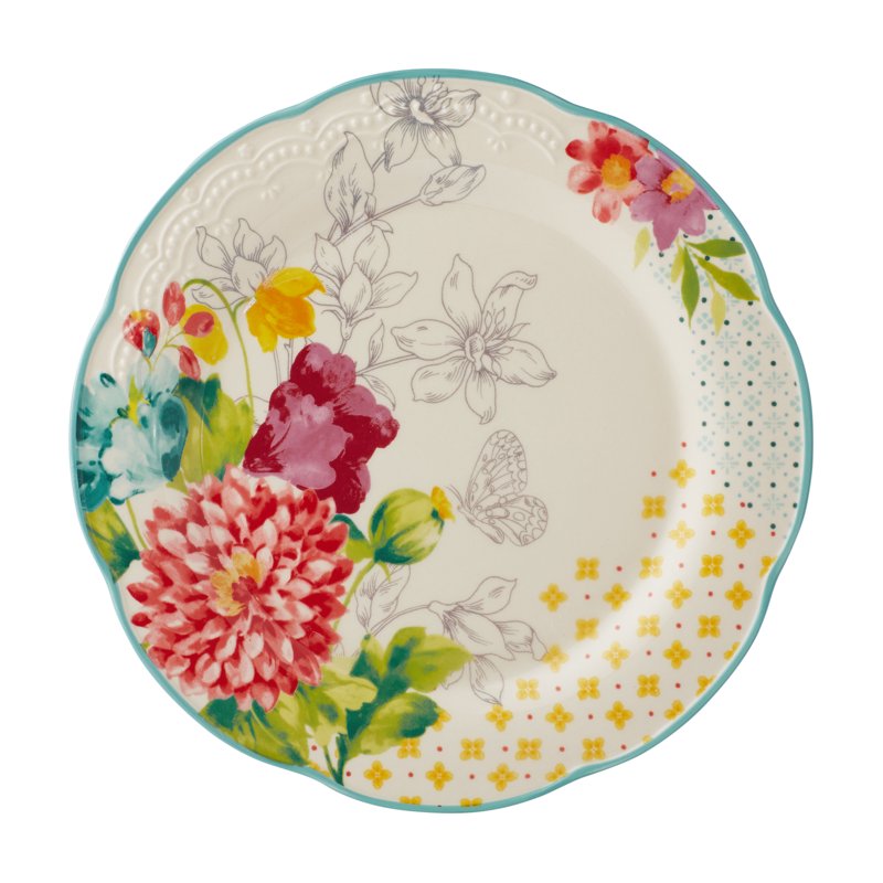 12-Piece Dinnerware Set - Blooming Bouquet Design