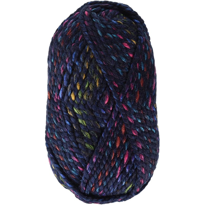Lion Brand Wool-Ease Thick & Quick Yarn City Lights Stripes - Purple Multi-Color, Single