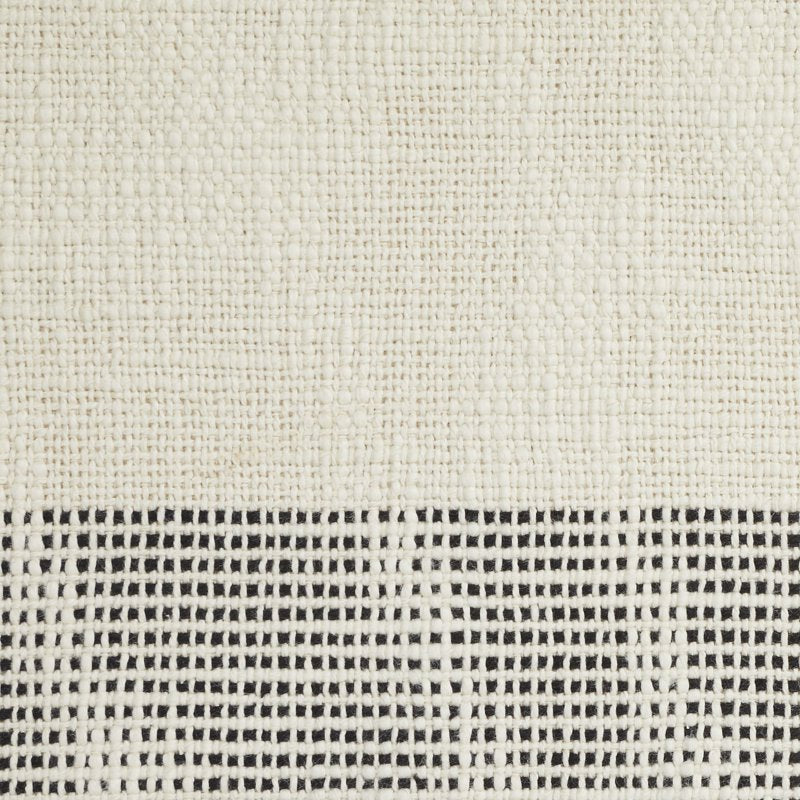 Jett Stripe Cotton Woven Table Runner - Black & White - 2 Pack - 14" x 90"