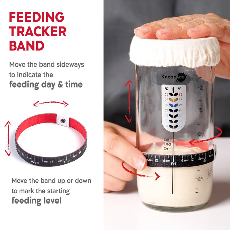 Essential Sourdough Starter Kit - 5 Piece Baking Set