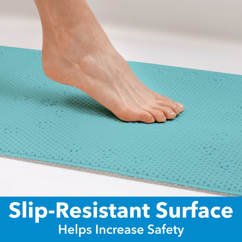 Cushioned Bathtub Mat 17 x 36 Inches Non-Slip Foam Shower Mat