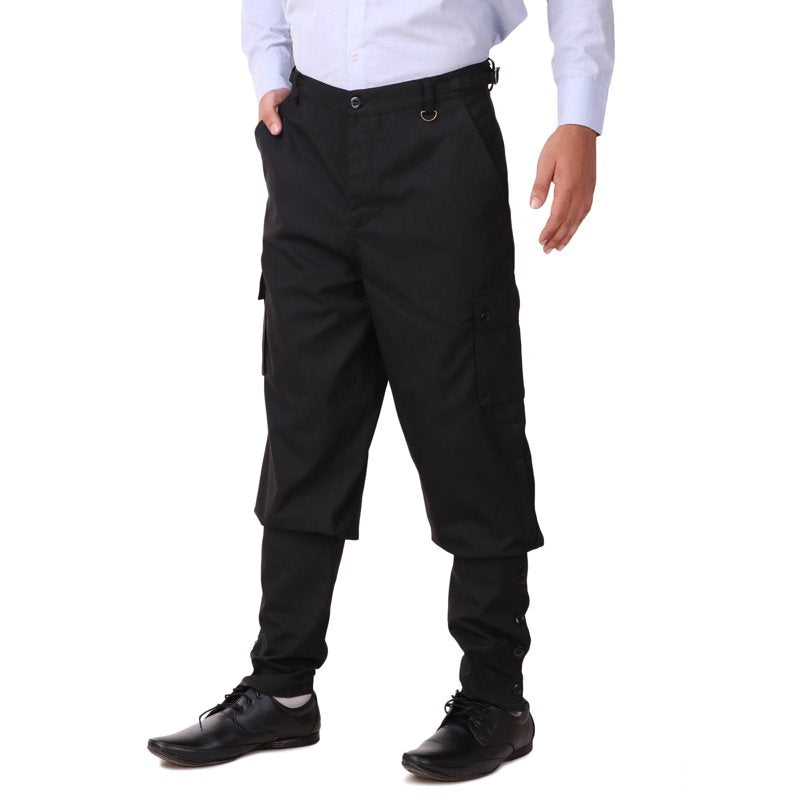 Men's Victorian Steampunk Airship Pants Costume - Black, S