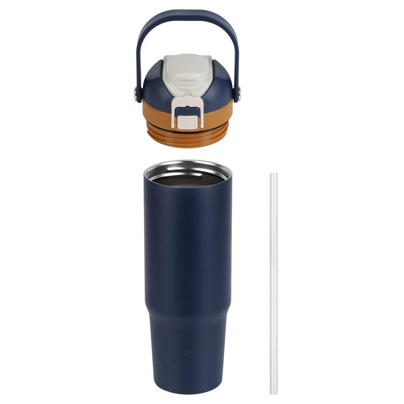 30oz Stainless Steel Insulated Tumbler with Dual Lid - Blue Cove