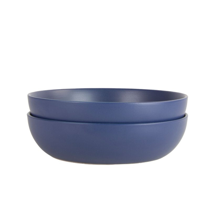 9" Matte Serving Bowl Set of 2 - Midnight Blue