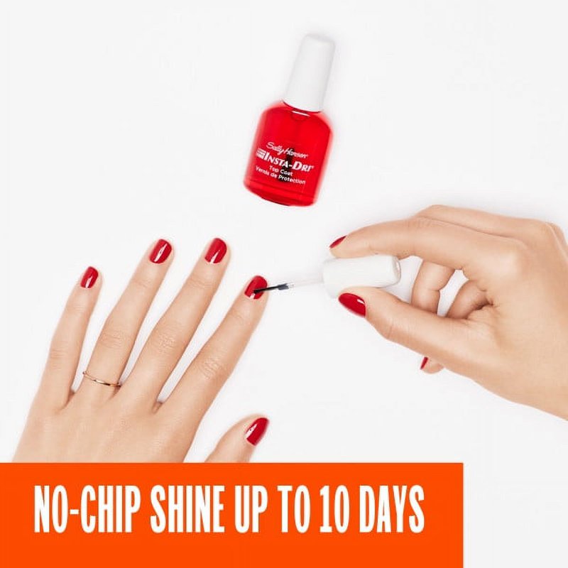 Quick-Dry Anti-Chip Top Coat Nail Polish - Clear Glossy Finish