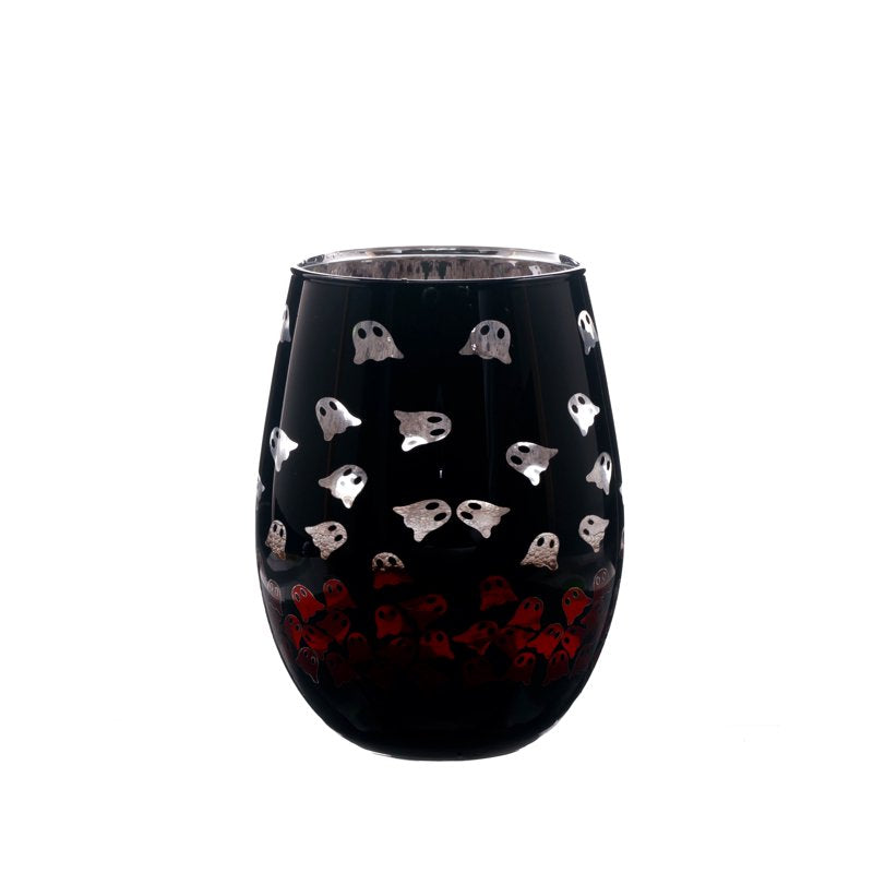 Two Tone Stemless Wine Glass - Ghost Design