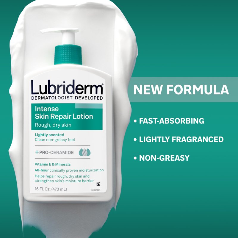 Lubriderm Intense Skin Repair Lotion, Dry Skin, Vitamin E, 16 fl. oz