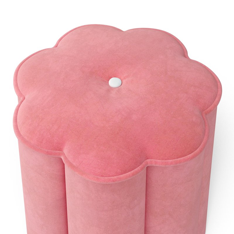 Kids Floral Petal Ottoman - Playful Seating for Indoor Rooms