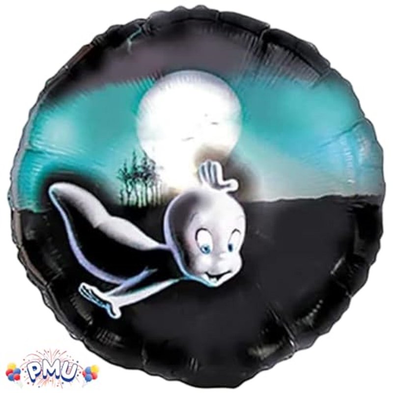 Flying Ghost Balloon Bouquet - Halloween Mylar Balloon Set 5 Pack - Ghost Party Decorations