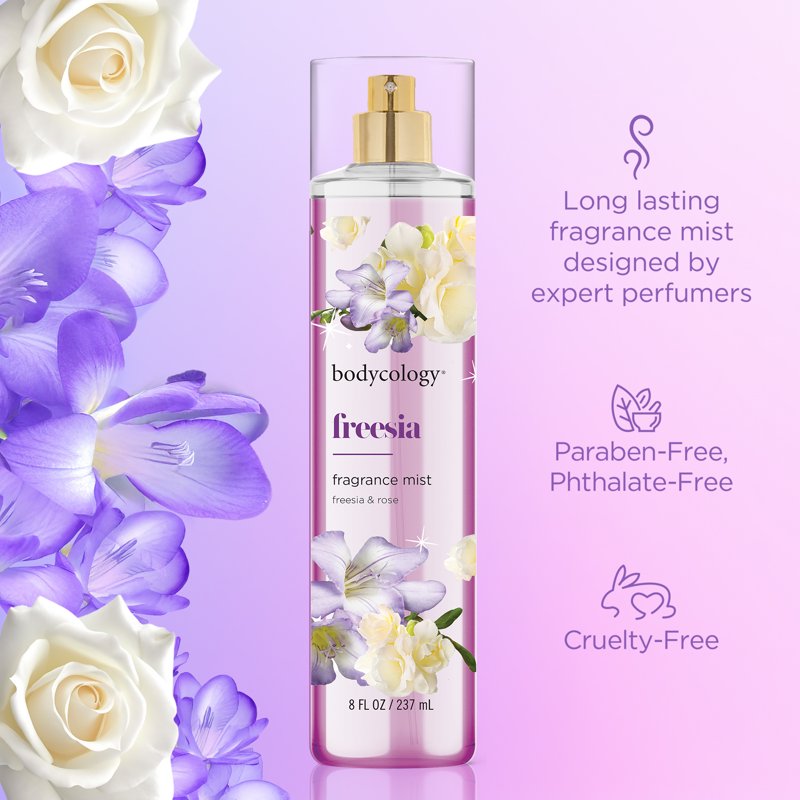 Freesia Fragrance Body Mist - Long-Lasting Floral Scent, 8 fl oz