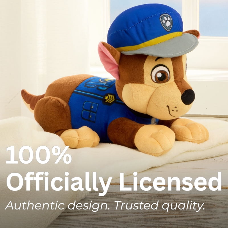 PAW Patrol Chase Kids Weighted Pillow Buddy - 2.8 lb Plush Character Toy