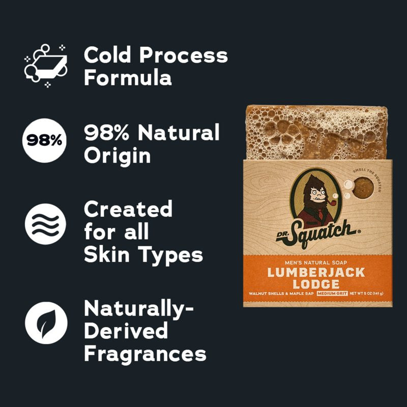 Natural Cold Process Mens Bar Soap - Lumberjack Lodge Scent