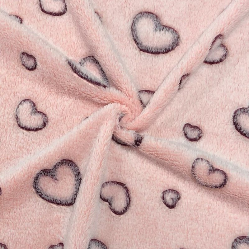 Kids Glow in the Dark Paw and Bones Hooded Throw Blanket - Light Pink