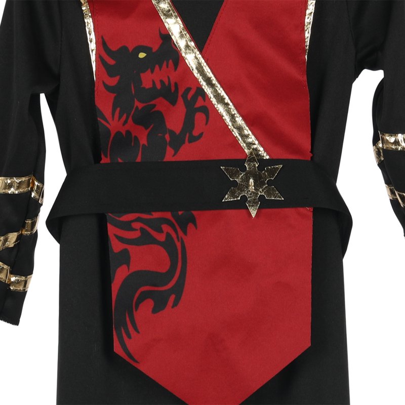 Toddler Dragon Ninja Costume 3T-4T Halloween Dress Up - Stealthy Warrior Outfit