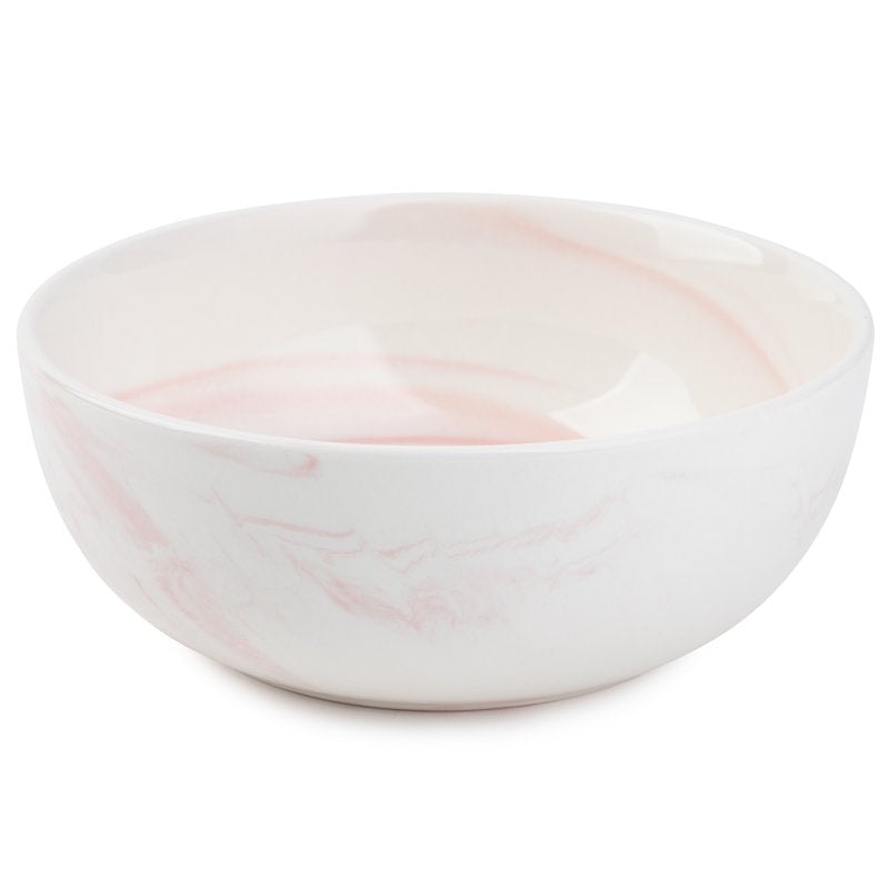 Pink Marble Dinnerware Set - 12 Piece, 2 Pack