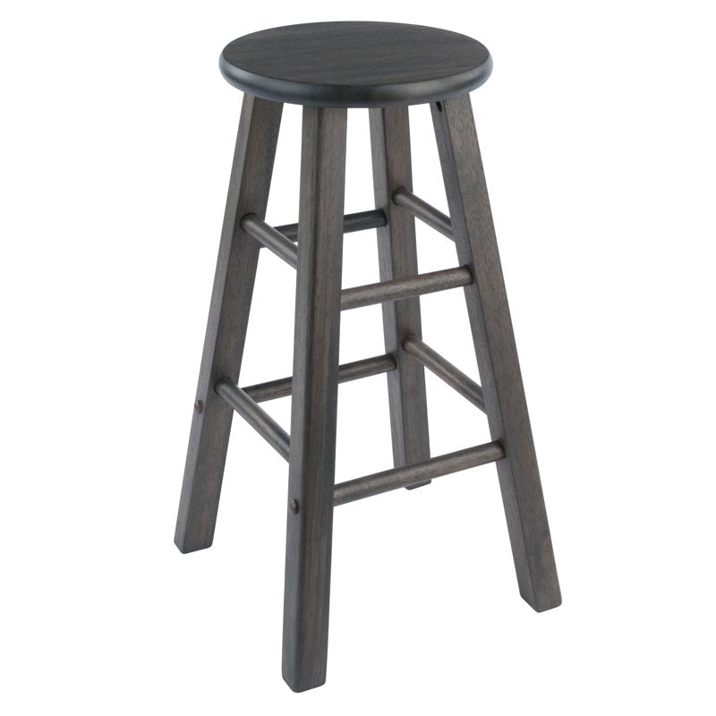 Counter Stools Set - 2-Piece Oyster Gray, 24-Inch Height