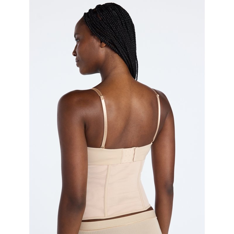 Joyspun Women's Waist Trainer - Adobe Tan, Size M, Supportive Power Mesh