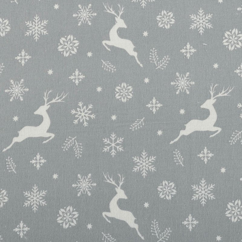 Mainstays Flannel King Sheet Set - Gray Fair Isle Warm Cozy Bedding