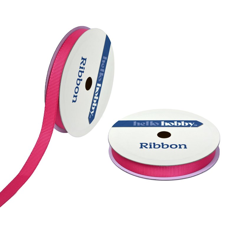 Pink Grosgrain Ribbon 3/8 Inch Wide - 7 Yards Craft Trim