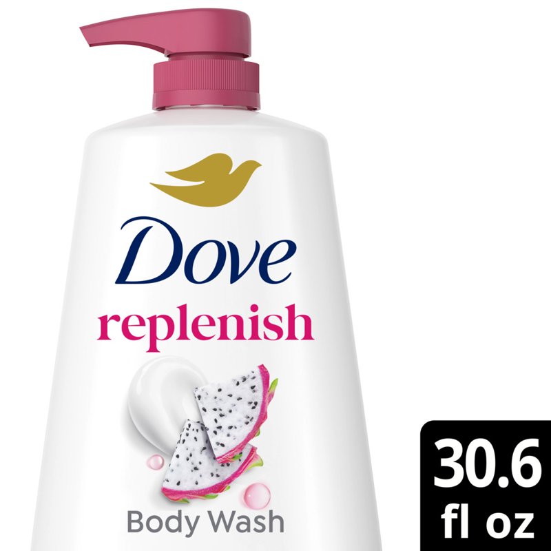Dove Replenishing Body Wash - Dragon Fruit & Coconut Cream, 30.6 fl oz