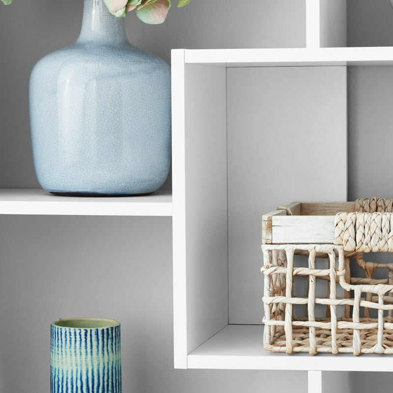 Modern 8-Cube Bookcase with Open-Back Design