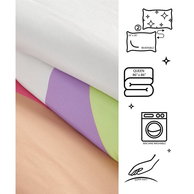 Queen Lava Comforter Set 3-Piece Bedding with Pillow Shams - Urban Shop