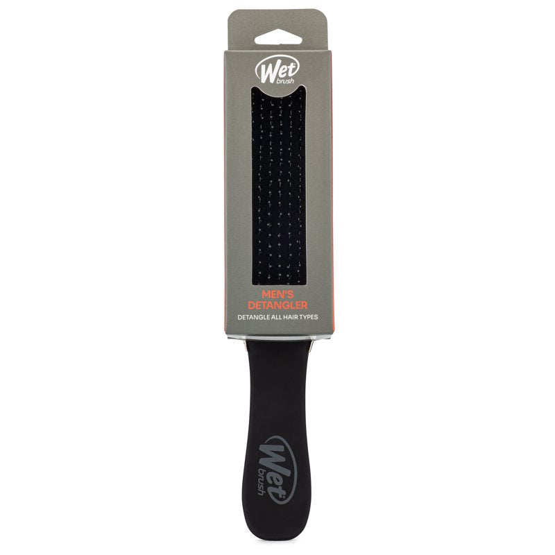 Men's Detangler Hairbrush for Scalp & Beard - Black