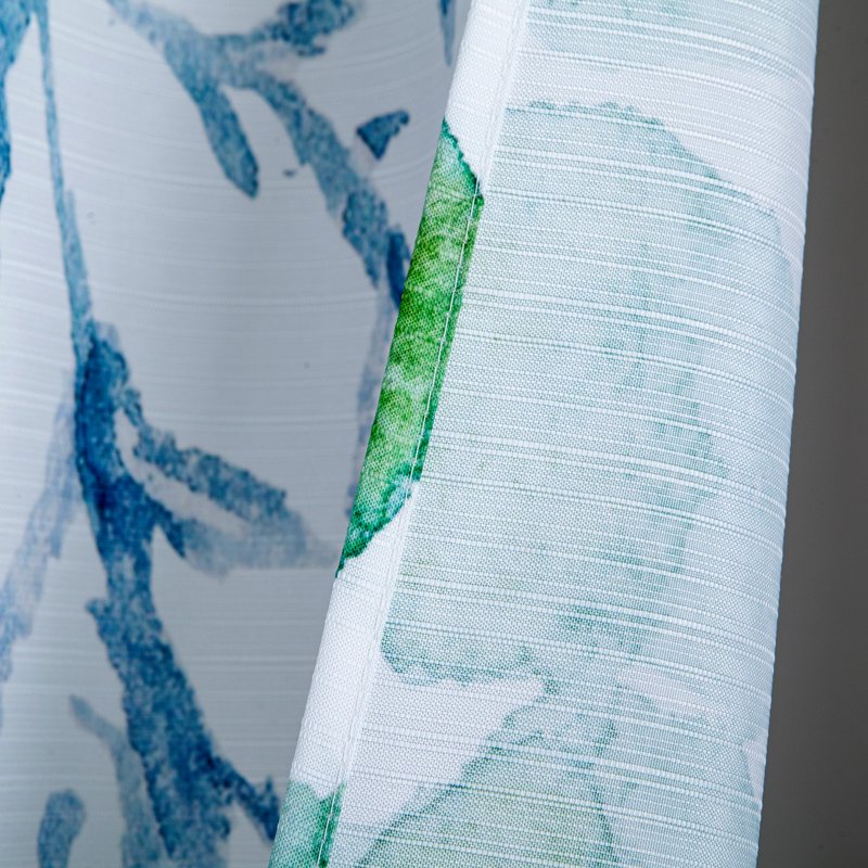 Multicolor Waterfall Floral Fabric Shower Curtain - 3D Textured, Water-Repellent, 70x72 Inches - Variation of This Listing