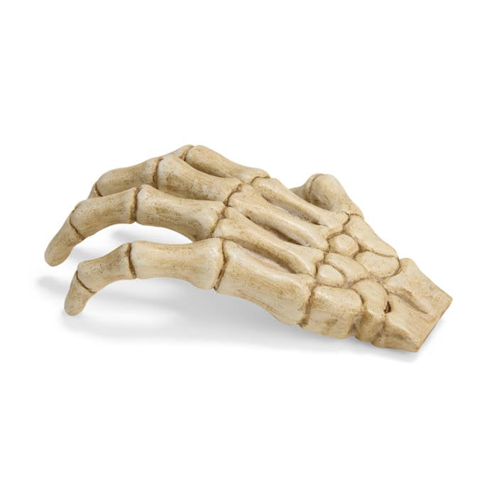 Large Halloween Skeleton Claw Reptile Habitat Hideaway - White