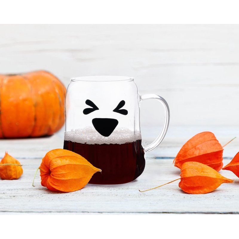 Ghost Glass Mug - Heat-Resistant High Borosilicate Drinkware
