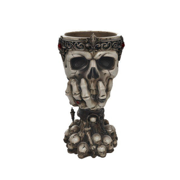 Skull Planter Skeleton Flowerpot Ornament - 3.9 Inch N Halloween Decor