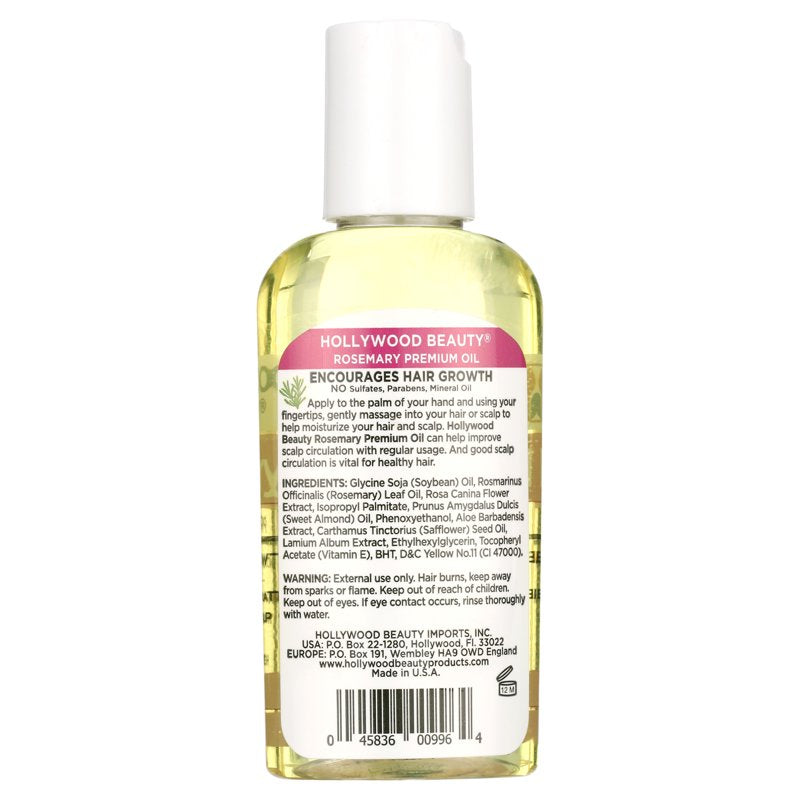 Rosemary Premium Oil for Hair, Scalp, Skin, and Nails - 2 fl oz