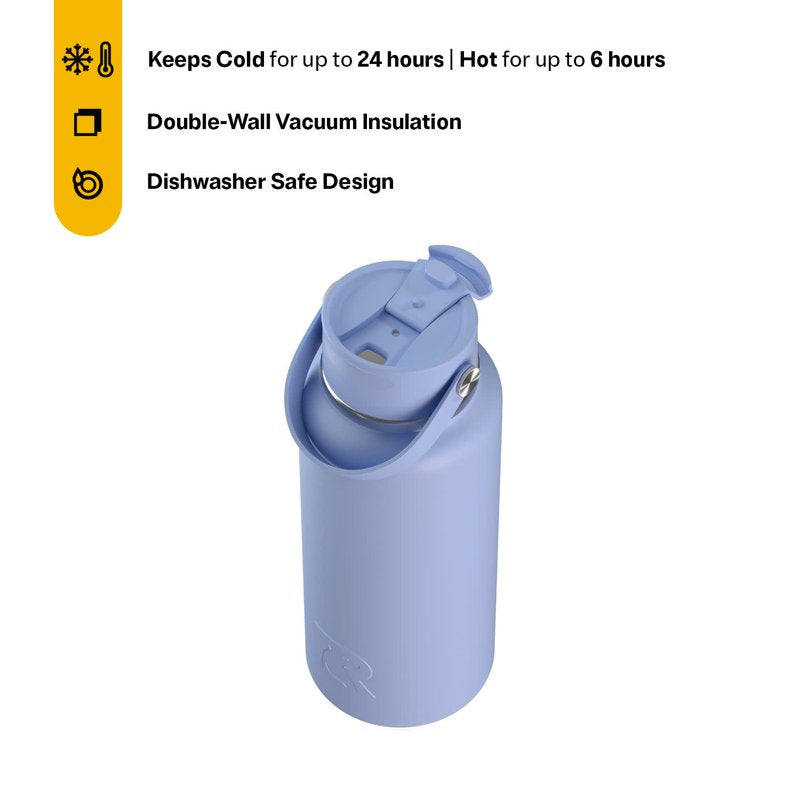 32 oz Insulated Outback Water Bottle - Leak Resistant, Periwinkle