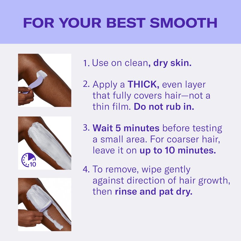 Gentle Body Hair Removal Cream for Women - Painless & Smooth Finish