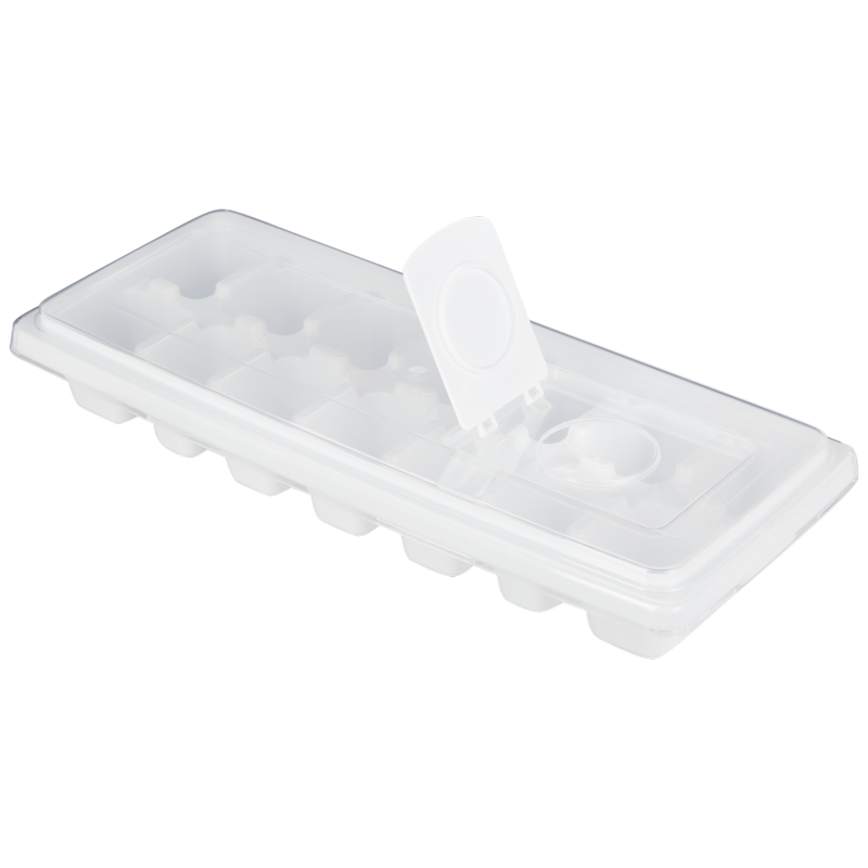 Ice Cube Tray - 2 Pack with 14 Molds and Removable Lid