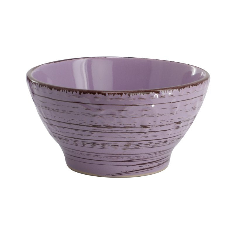 16-Piece Stoneware Dinnerware Set - Purple