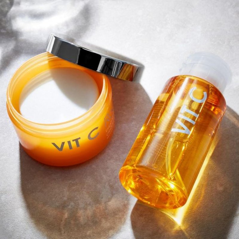 Vitamin C Brightening Facial Pads with AHA and Salicylic Acid, 50 Count