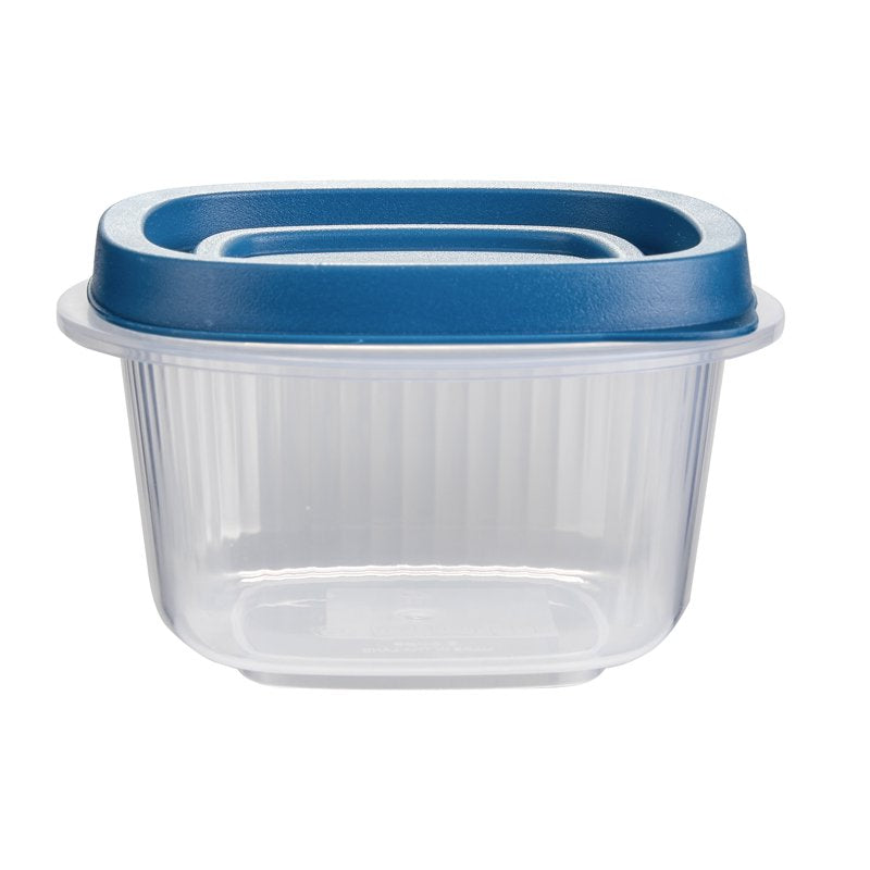 Reusable Food Storage Containers, 2-Cup Square, 3-Pack - BPA-Free Plastic