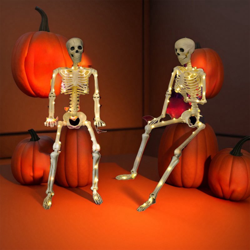 Halloween Skeleton Decorations Outdoor Skeleton Props Set - Dark Terror, Ghost House, Variation M-1