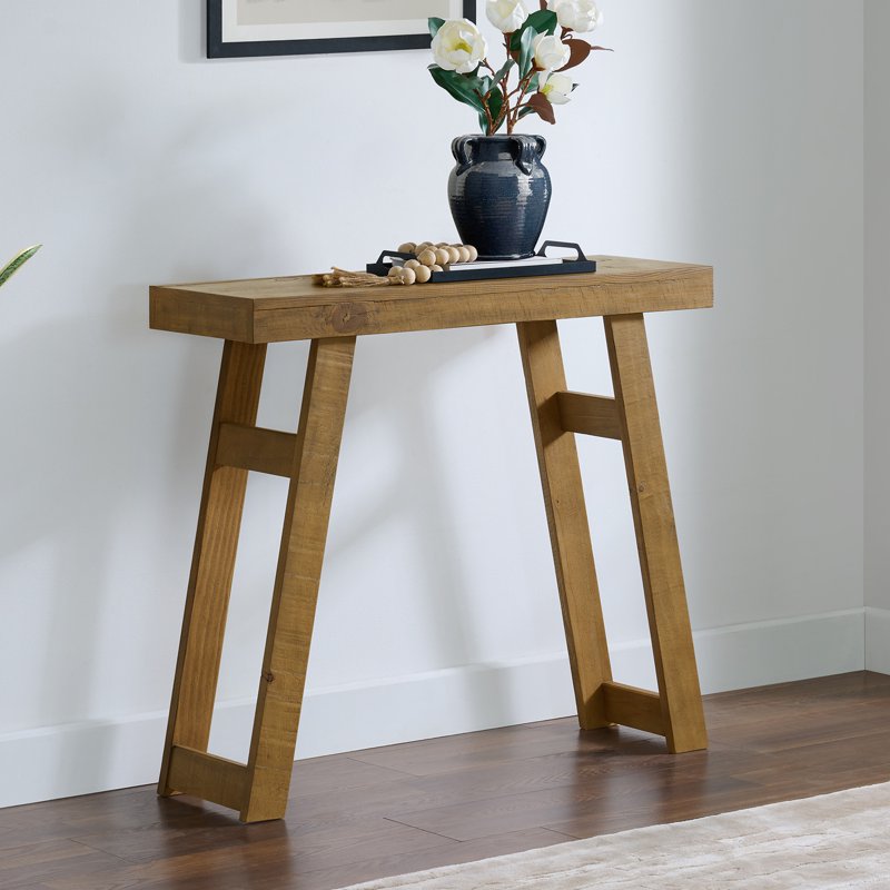 36-Inch Solid Wood Console Table for Entryway - Narrow Design