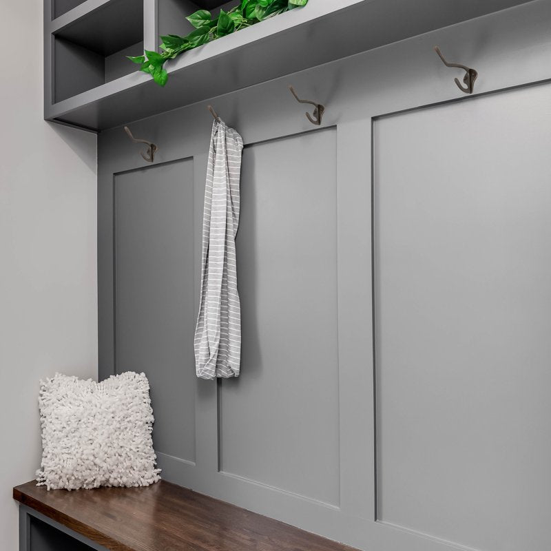 Design House 5-Pack 3-Inch Double Hooks for Bath, Closet, Kitchen - Oil Rubbed Bronze