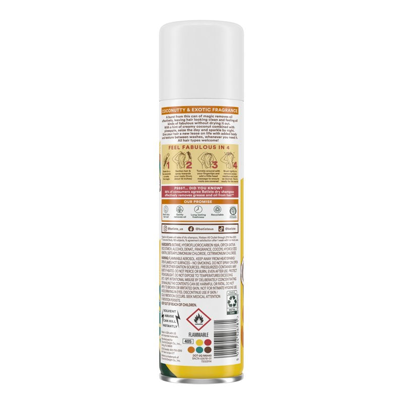 Tropical Dry Shampoo - Volumizing Hair Refresh Spray, 5.71 oz
