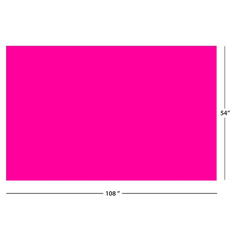 54" x 108" Pink Rectangular Plastic Table Cover - Single